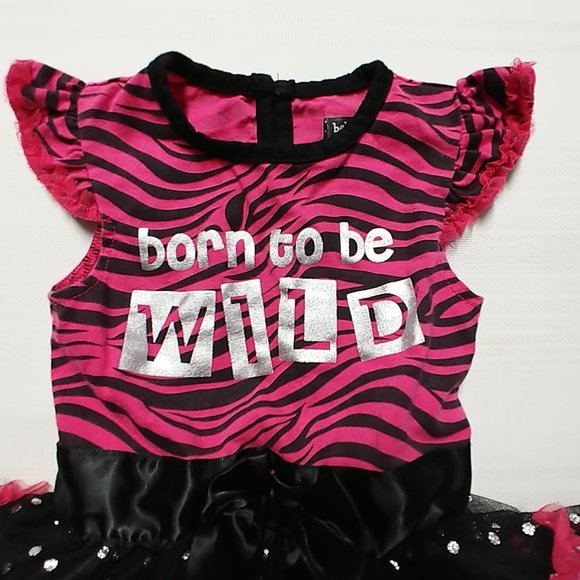 Baby Glam Ruffle Polka Dot Onesie Bodysuit Dress - Picture 3 of 10